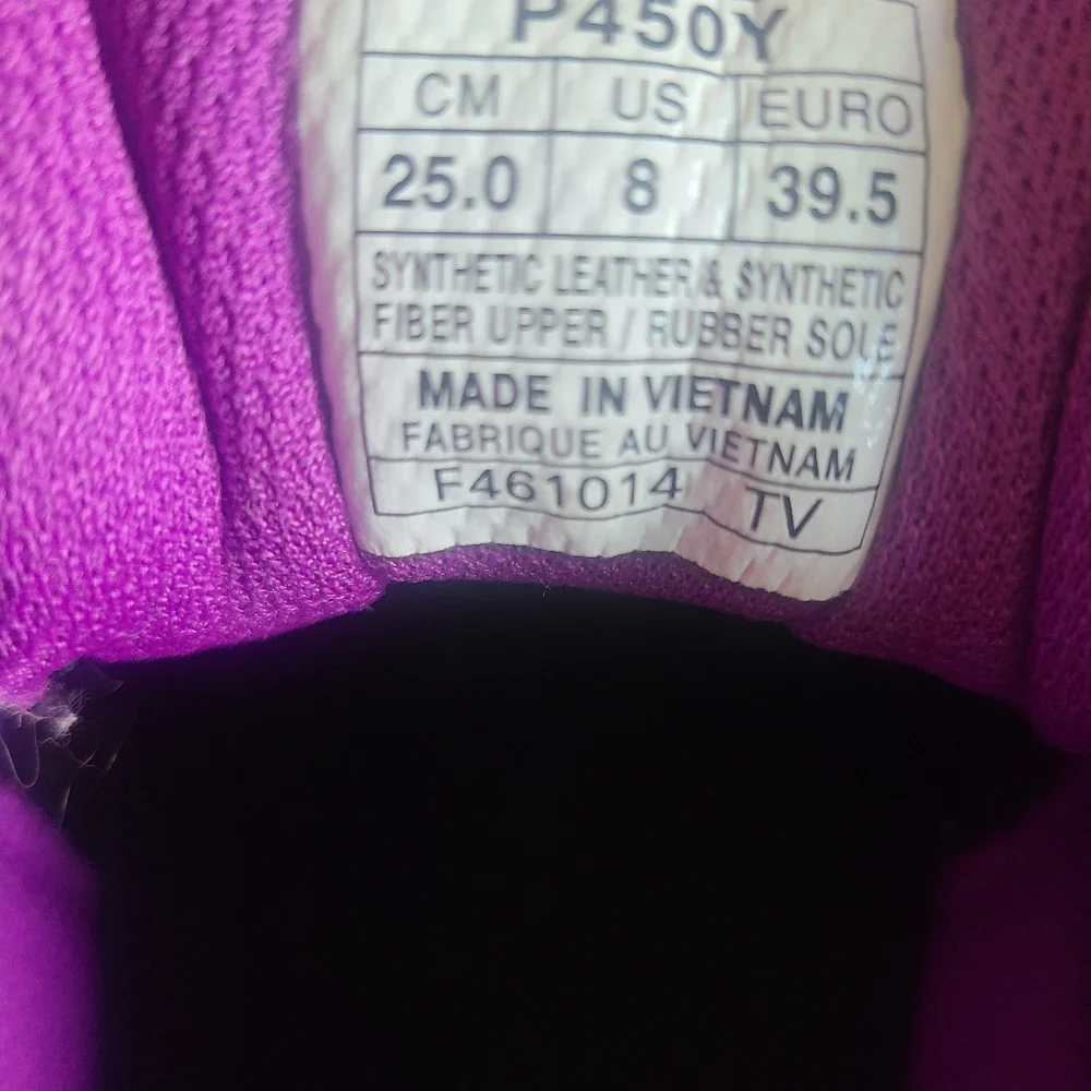 Purple Asics running shoes style P450y - Picture 7 of 10